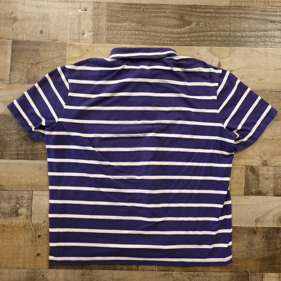 Vineyard Vines for Target Striped Polo Shirt Men’s Large Navy Blue White Whale - Picture 8 of 8